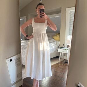 NWT Showpo white midi dress size 4